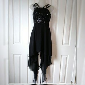 Black butterfly dress